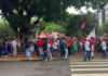 Manifestantes protestam em Campo Grande contra anistia